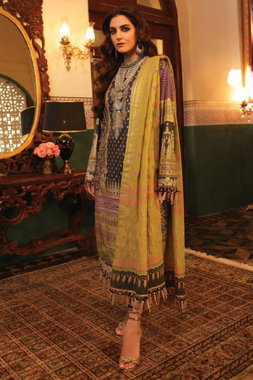 Alkaram FC-6B-22-Charcoal Festive Eid Lawn 2022 Online Shopping